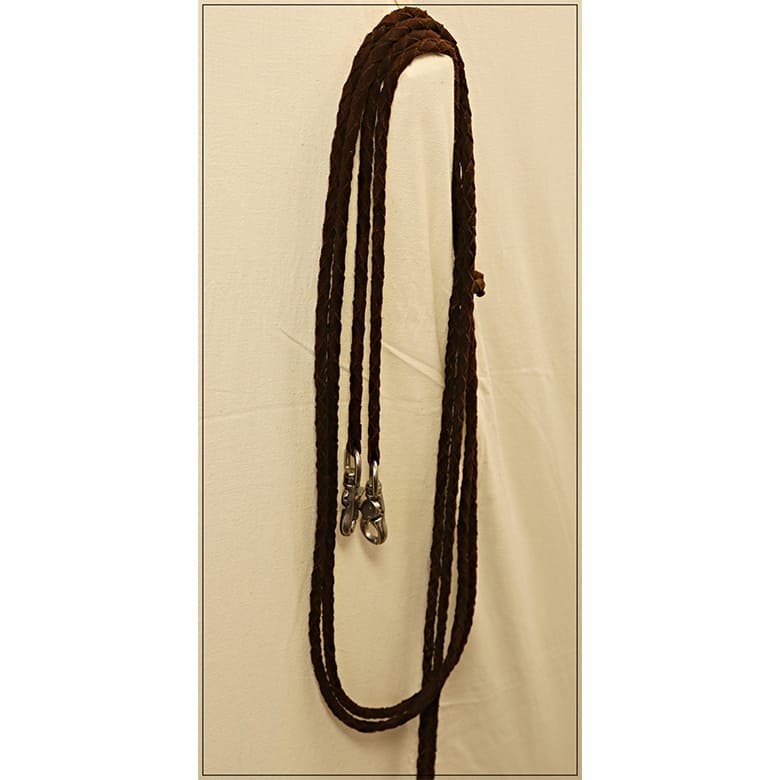 Harnais Équestre Western Vintage - Cuir Tressé Huilé Avec Rênes - Pour Cheval - Occasion